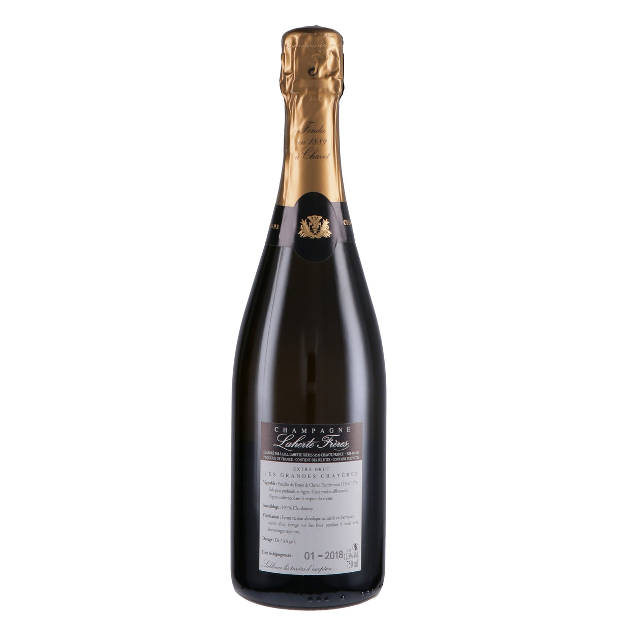 Champagne Extra Brut Blanc de Blancs "Les Grandes Crayères" 2020 - Laherte Frères